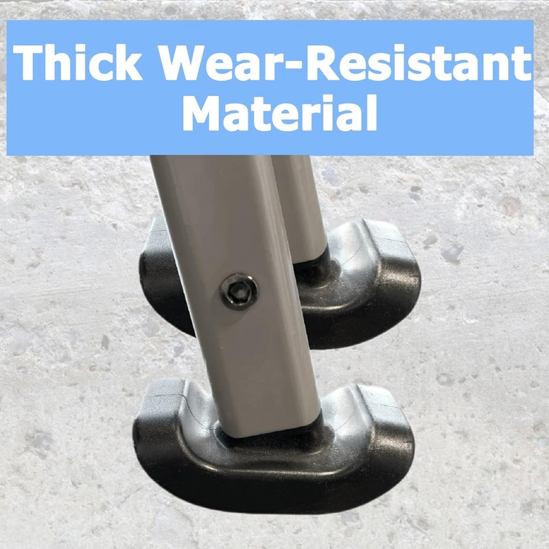 auaurly 4 PCS Walker Ski Glides 4302 for EZ Fold-N-Go Walker and Able Life Space Saver Walker, Durable Mobility Aid Glide for Stability, Black - Image 5